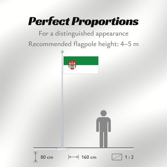Flag Proportions: Stadt Brakel It is easy to put a border around this flag image Ville d Allemagne de Brakel Brakel