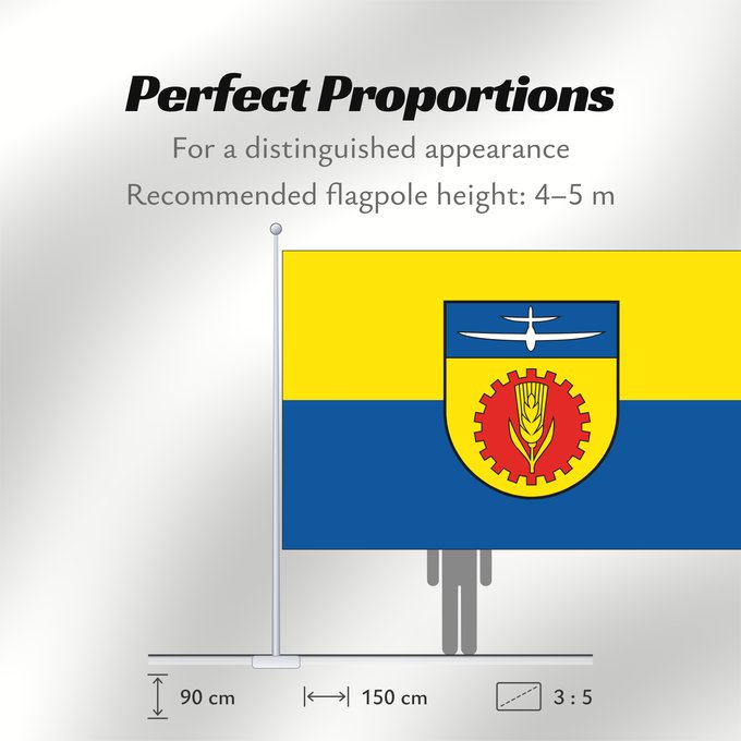 Flag Proportions: Vielist German municipality of Vielist Commune allemande de Vielist Gemeinde Vielist
