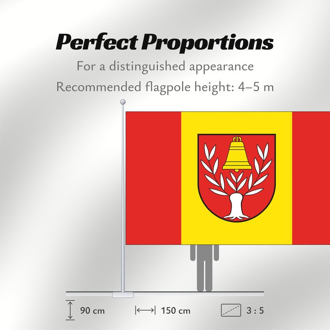 Flag Proportions: Wittenfoerden	German municipality of Wittenförden	Commune allemande de Wittenförden	Wittenförden	Gemeinde Wittenförden