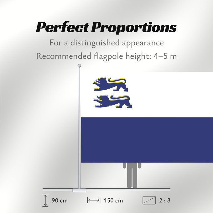 Flag Proportions: Bund Deutscher Norsleswischer