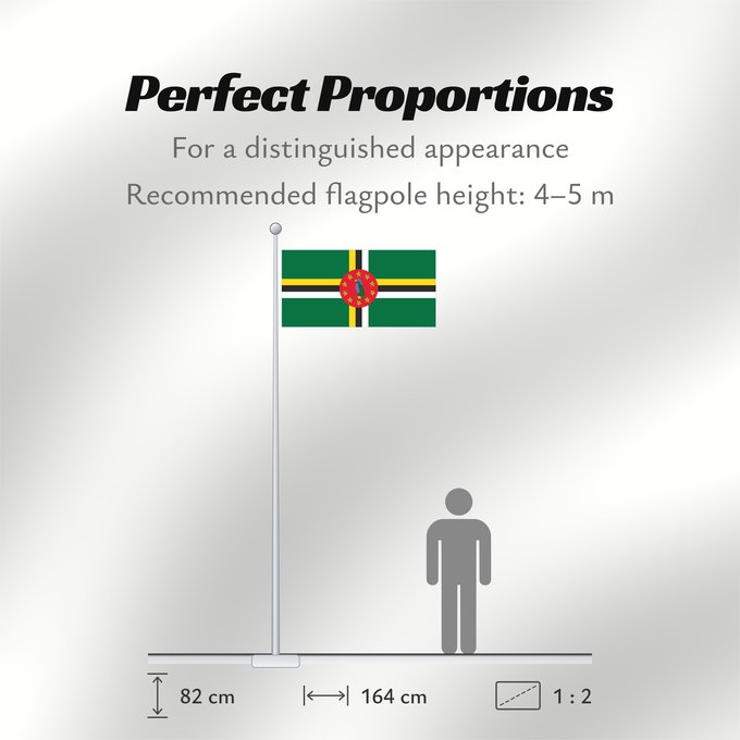 Flag Proportions: Dominica  1988-1990	Dominica from 1988 to 1990