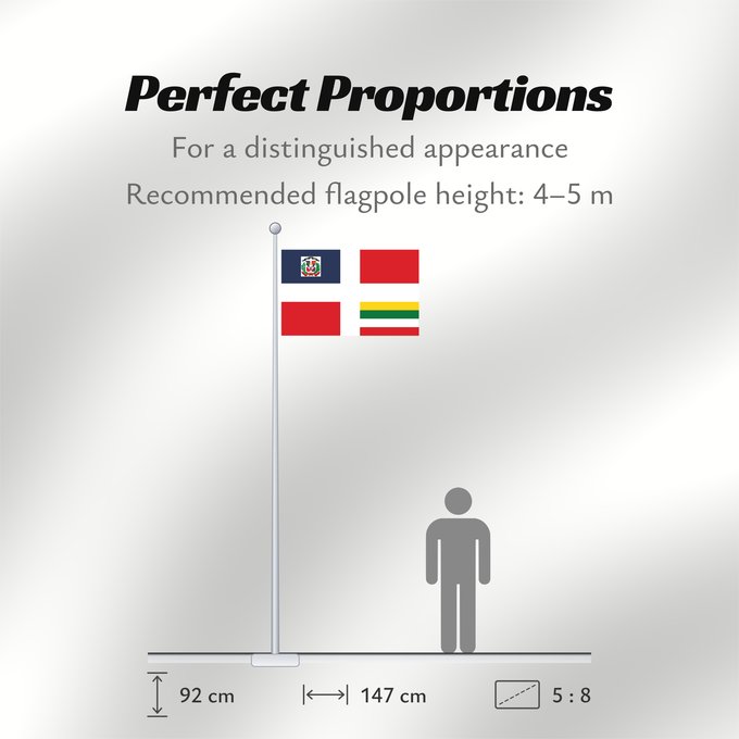 Flag Proportions: Army Flag of the Dominican Republic Ejercito dominicano- flag of the dominican army