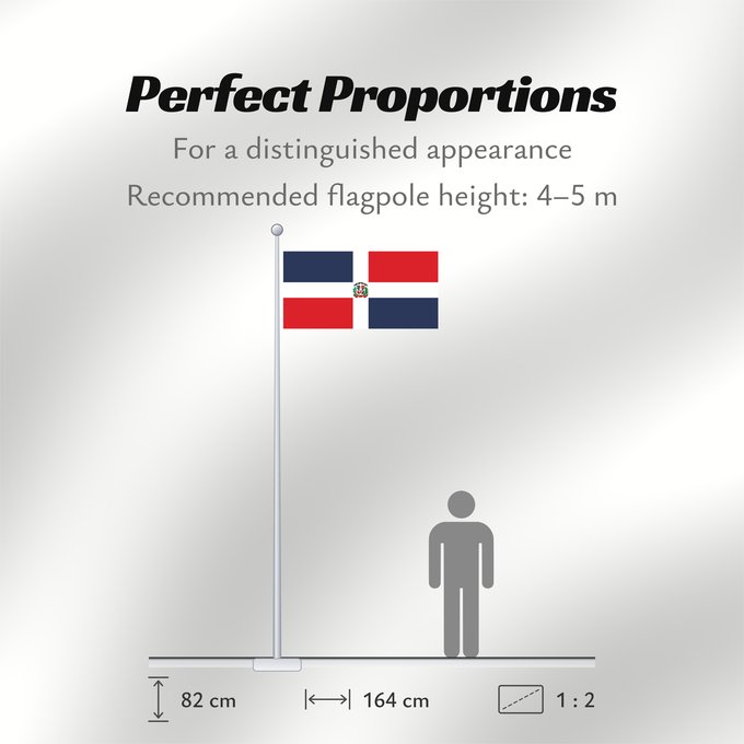 Flag Proportions: Naval Ensign of the Dominican Republic