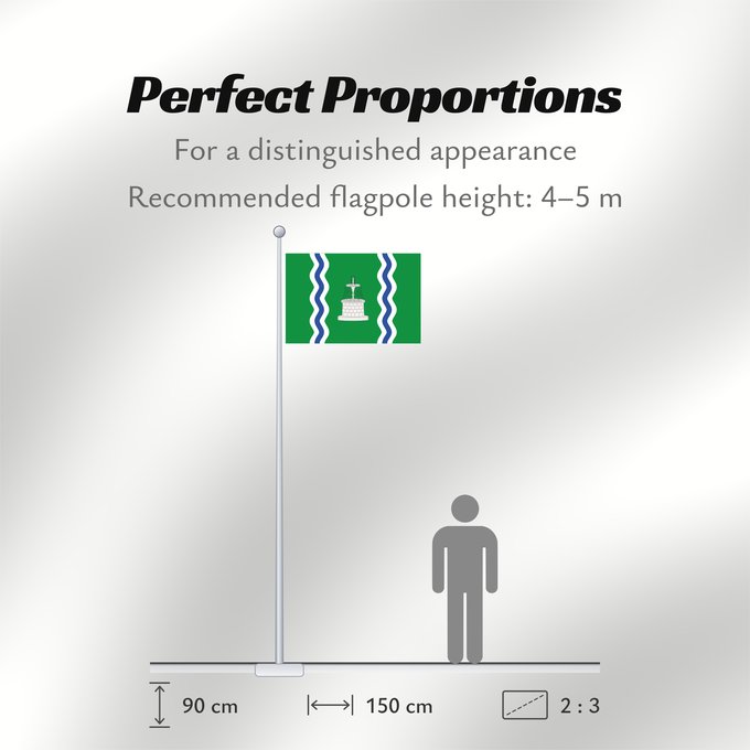Flag Proportions: Alfamén Alfamén-Zaragoza-Spain Badnera de Alfamén-Zaragoza