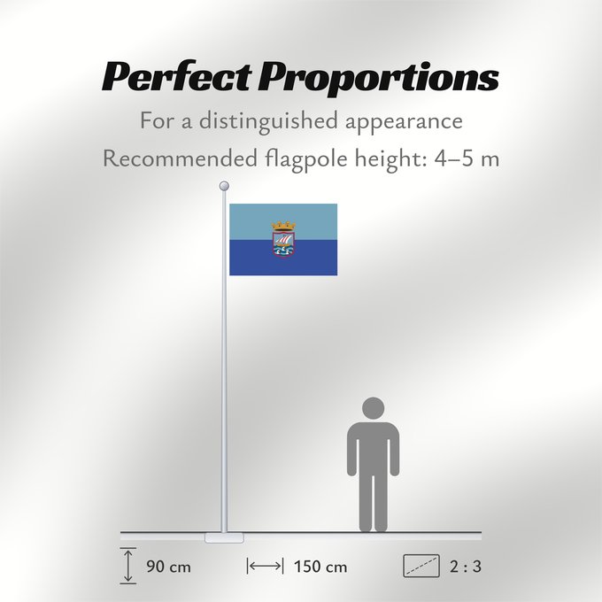 Flag Proportions: Almunecar Almuñécar Almuñécar, en Granada España