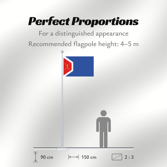 Flag Proportions: Azaila	Azaila  Aragón	Zaila  Aragón