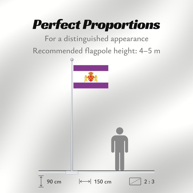 Flag Proportions: Baltanás Baltanás, in Palencia Spain