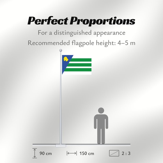 Flag Proportions: El Buste El Buste-Zaragoza-Spain El Buste-Zaragoza