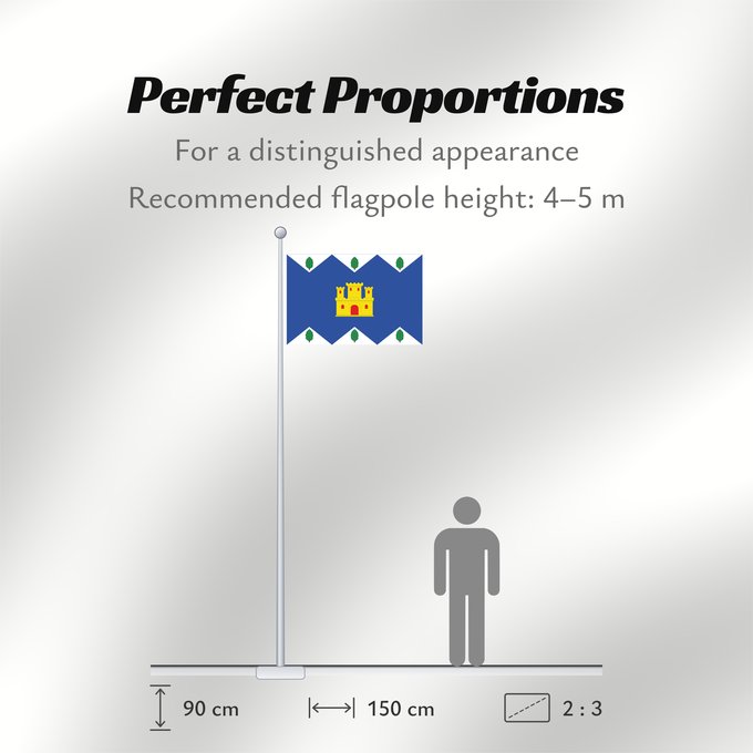Flag Proportions: Fayos Los Fayos-Zaragoza-Spain Los Fayos Fayos-Zaragoza