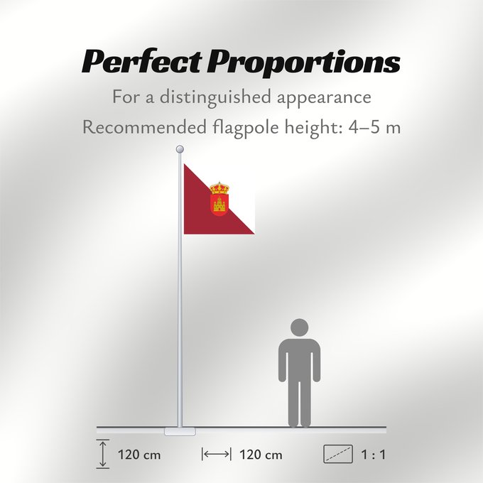 Flag Proportions: Grijota Municipal de Grijota Palencia