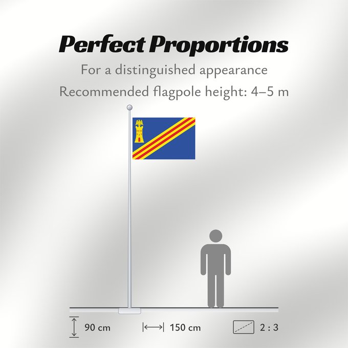 Flag Proportions: Marracos Marracos-Zaragoza-Spain Marracos-Zaragoza
