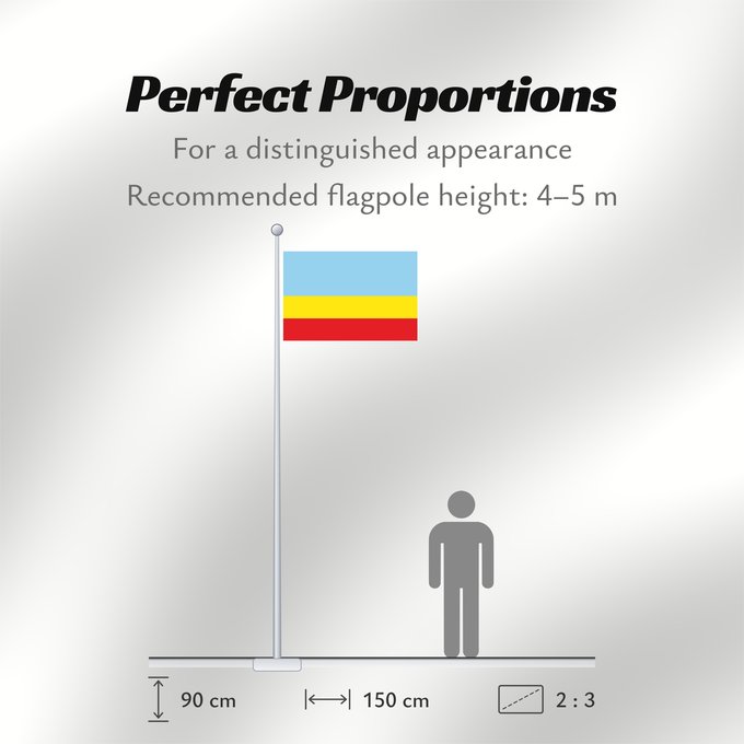 Flag Proportions: Vilosell Apaisada Vilosell, Espanya