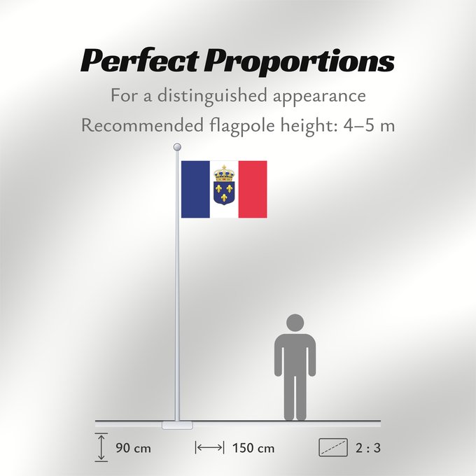 Flag Proportions: Constitutional Royal France A proposed flag of France