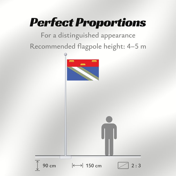 Flag Proportions: Fr département Ardennes Ardennes Département de l Ardennes Ardenas Ardennen Ardenne