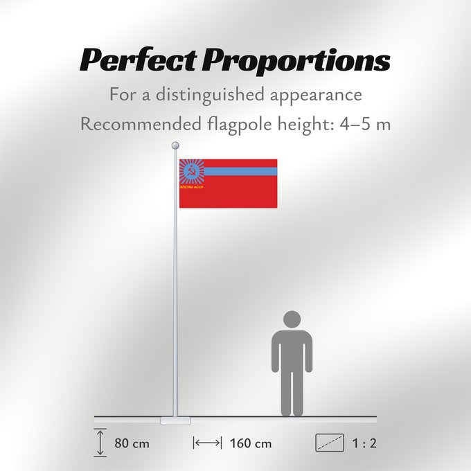 Flag Proportions: Abkhazian ASSR Abchaskiej ASRR Аҧснытәи АССР абыраҟ Abhasian ASNT n აფხაზეთის ასსრ დროშა Флаг Абхазской АССР Прапор Абхазької АРСР
