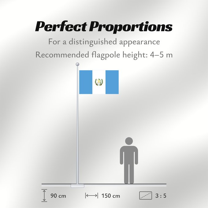 Flag Proportions: Guatemala Guatemala, official since 1871 Guatemala, officiel depuis 1871 Guatemala, official desde 1871 Watimala wiphala Guatemala, oficial des de 1871 Guatemalas Guatemalo Guatemalako bandera Gwatemala In pāmitl Cuauhtēmallān Watimala unancha Флаг Гватем