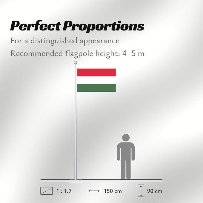 Flag Proportions: Hungary	Hongrie	Hungría	Ungarn	Dell Ungheria	Hongarije	Hungria	Węgier	Знаме на Унгария	Banniel Hungaria	Maďarská vlajka	Ungarns	Σημαία της Ουγγαρίας	Hungario	Ungari lipp	Unkarin	HUngáire	Mađarske	Magyarország	Hungaria	ハンガリーの国旗	Hungariae	Vengrijos	Ungārija