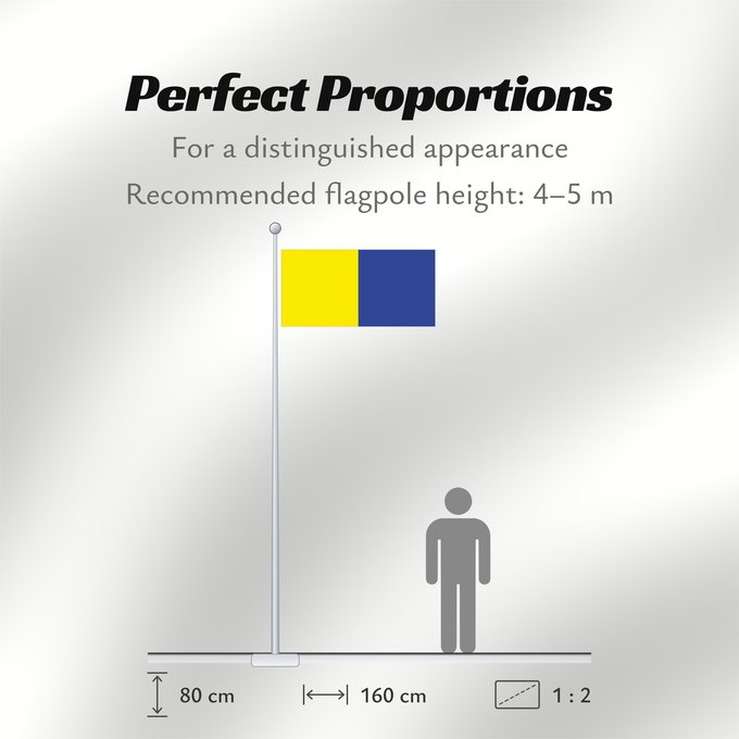 Flag Proportions: County Roscommon Comté de Roscommon Condado de Roscommon Contea di Roscommon