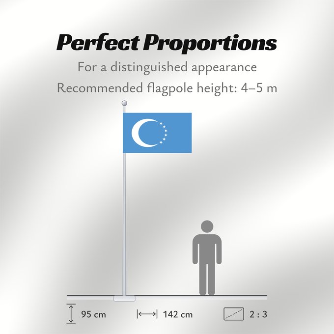 Flag Proportions: Iraqi Turkmen	Turkmen	Drapeau des Turkmènes d'Irak	Bandera de los turcomanos iraquíes	Turkmenenflagge	Bandiera dei turcomanni iracheni	Türkmen baýdagy