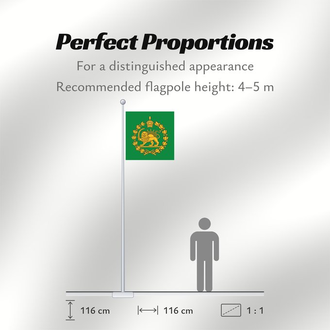 Flag Proportions: Naval Jack of Persia 1926 74