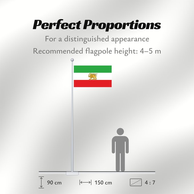 Flag Proportions: State Iran 1964