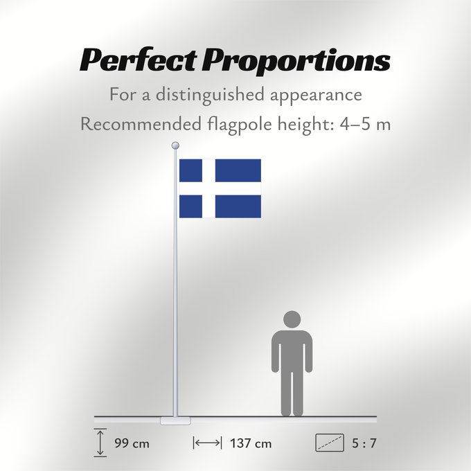Flag Proportions: Hvítbláinn