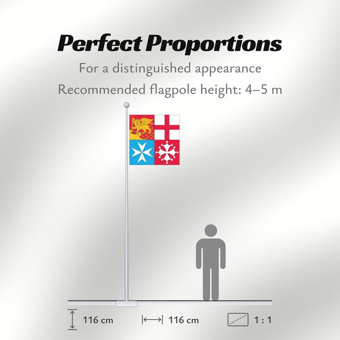 Flag Proportions: Naval Jack of Italy