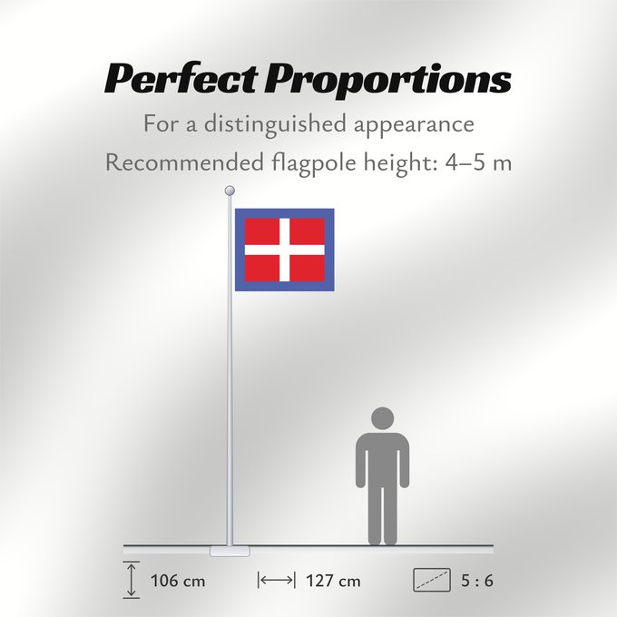Flag Proportions: Naval jack of Italy ca. 1900-1946