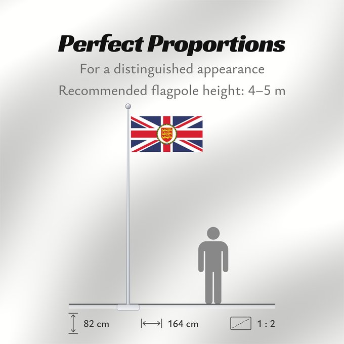 Flag Proportions: Lieutenant Governor of Jersey Lieutenant-Gouverneur de Jersey Teniente Gobernador de Jersey Lieutenant Governor von Jersey Luogotenente Governatore di Jersey