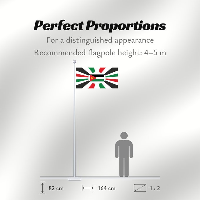 Flag Proportions: Royal Standard of Jordan	ملكي القياسية من الأردن