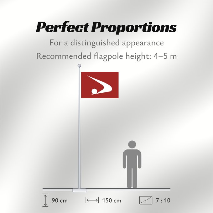 Flag Proportions: Akita Prefecture	préfecture d'Akita	prefectura de Akita 	Präfektur Akita	秋田県旗