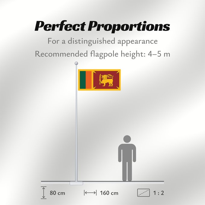 Flag Proportions: Ceylon 1951-1972