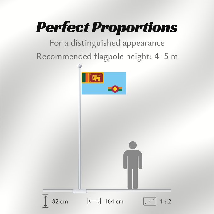 Flag Proportions: Ensign of the Sri Lanka Air Force 1971-2010