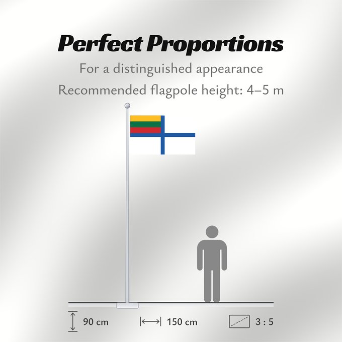 Flag Proportions: Naval Ensign of Lithuania