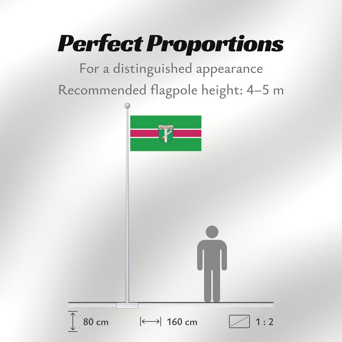 Flag Proportions: Skrunda	Skrunda, Latvia	Skrundas