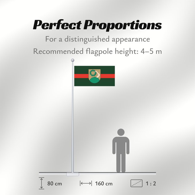 Flag Proportions: Talsi	City of Talsi, Latvia	Talsu pilsētas karogs