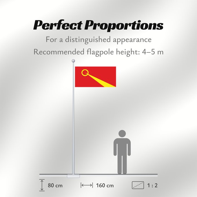 Flag Proportions: Valandovo Municipality, North Macedonia Valandovo Municipality, Macedonia Municipalité de Valandovo Municipio de Valandovo Gemeinde Valandovo Comune di Valandovo Знаме на Општина Валандово