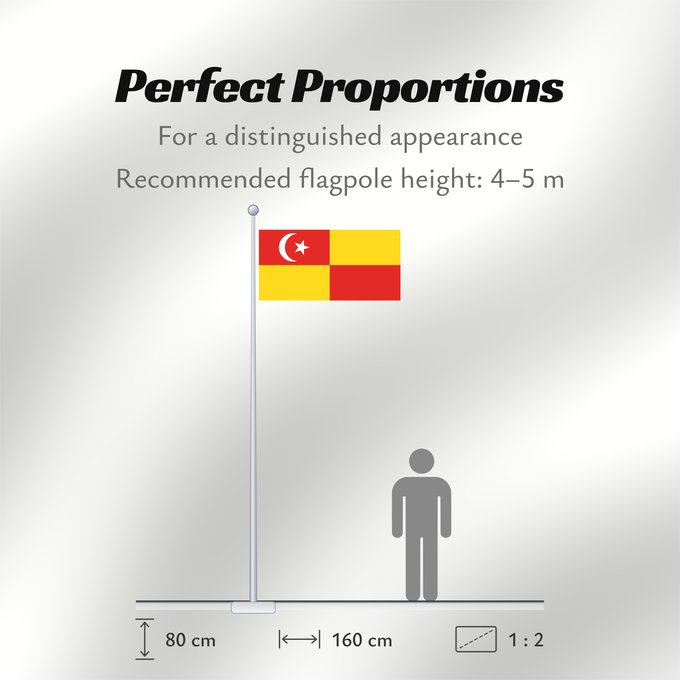 Flag Proportions: Selangor	Selangor 	Malaysian state Selangor