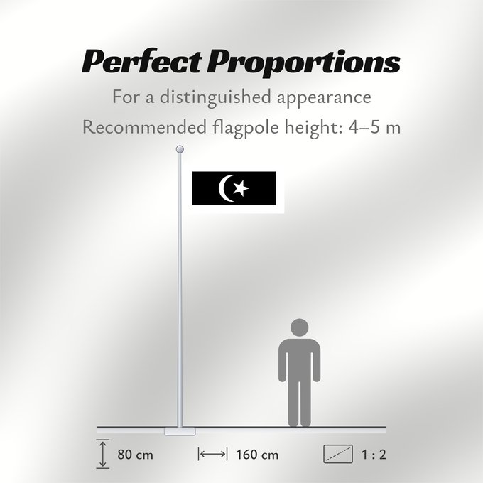 Flag Proportions: Terengganu Malaysian state Terengganu