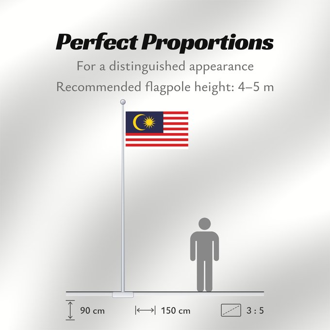 Flag Proportions: Malaysia Malaysia – Jalur Gemilang Stripes of Glory Malaisie Malasia علم ماليزيا Malaysia / بنديرا مليسيا Malajzio Malaisia lipp Watawat ng Malaysia Mâ-lòi-sî-â koet-khì 馬来西亜の国旗 ទង់ជាតិម៉ាឡេស៊ី Malaysi ທຸງຊາດມາເລເຊຍ 馬來西亞之國旗 Malaysia – Jalur Gemilang /