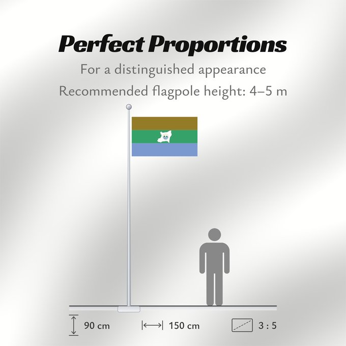 Flag Proportions: Region Autonoma del Atlantico Norte Région Autonome de l'Atlantique Nord Región Autónoma del Atlántico Norte Regione Autonoma dell'Atlantico Nord