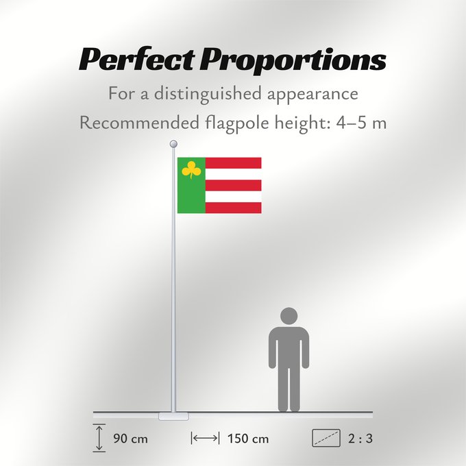 Flag Proportions: Boarnsterhim Dutch municipality of Boarnsterhim Boornsterhem