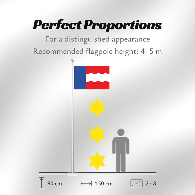 Flag Proportions: Dongeradeel Dutch municipality of Dongeradeel