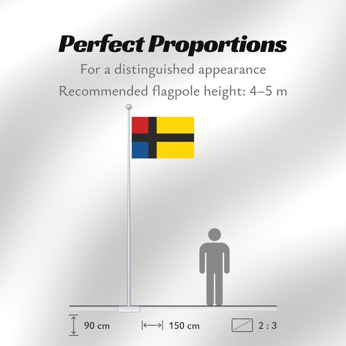 Flag Proportions: Doniawerstal	Voormalige gemeente Doniawerstal	Fan de eardere gemeente Doanjewerstal
