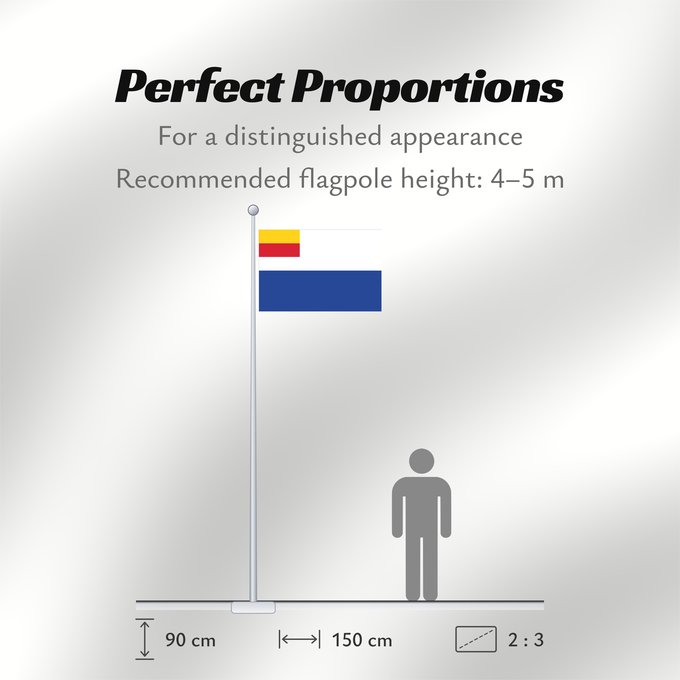 Flag Proportions: Duiven Dutch municipality of Duiven