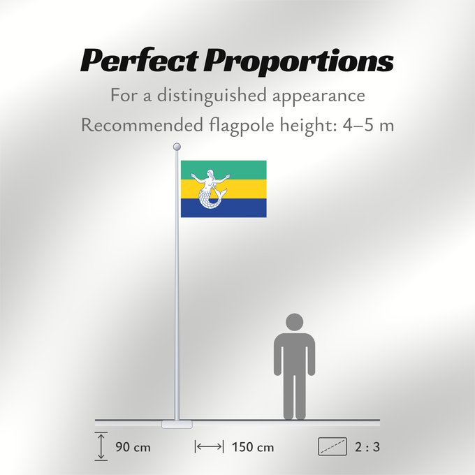 Flag Proportions: Eemsmond Dutch municipality of Eemsmond