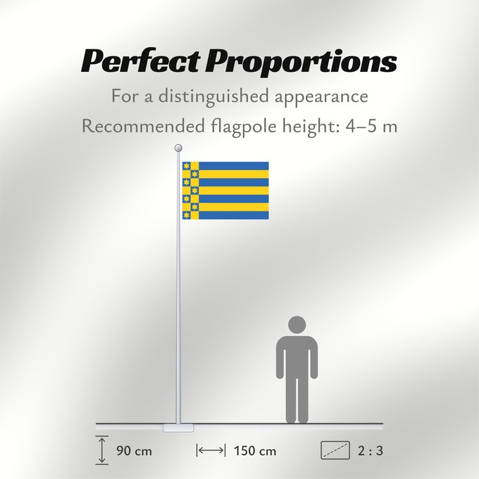 Flag Proportions: Ferwerderadiel	Dutch municipality of Ferwerderadiel  Ferwerderadeel