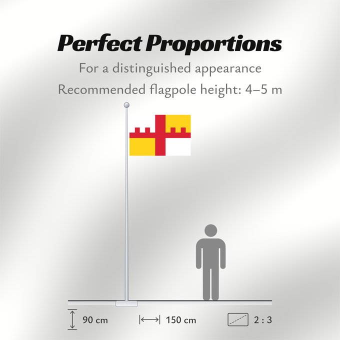 Flag Proportions: Grootegast	Dutch municipality of Grootegast