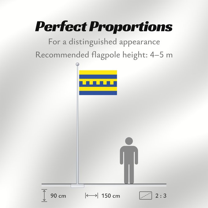 Flag Proportions: Harderwijk Dutch municipality of Harderwijk