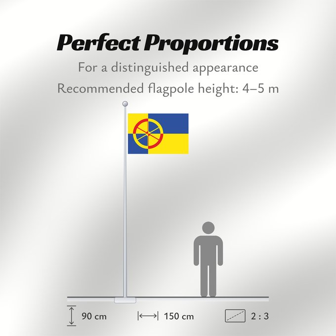 Flag Proportions: Heusden Dutch municipality of Heusden
